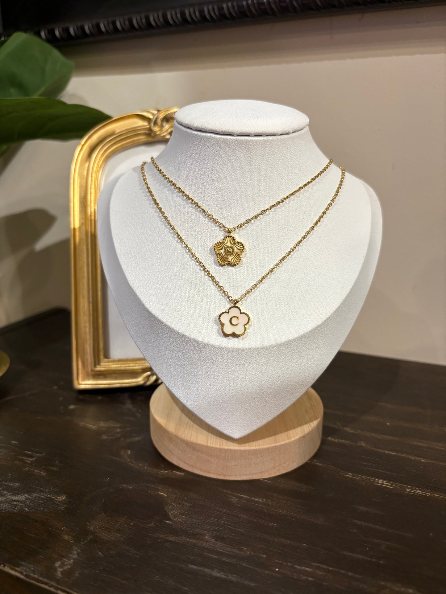 Initial Necklace ( Reversible)
